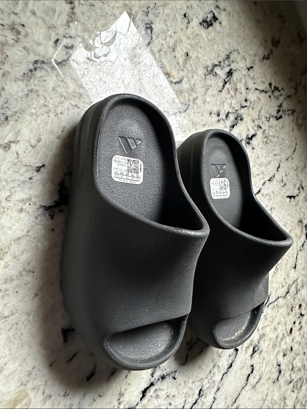 Yeezy Kids Black Foam Slide Sandals